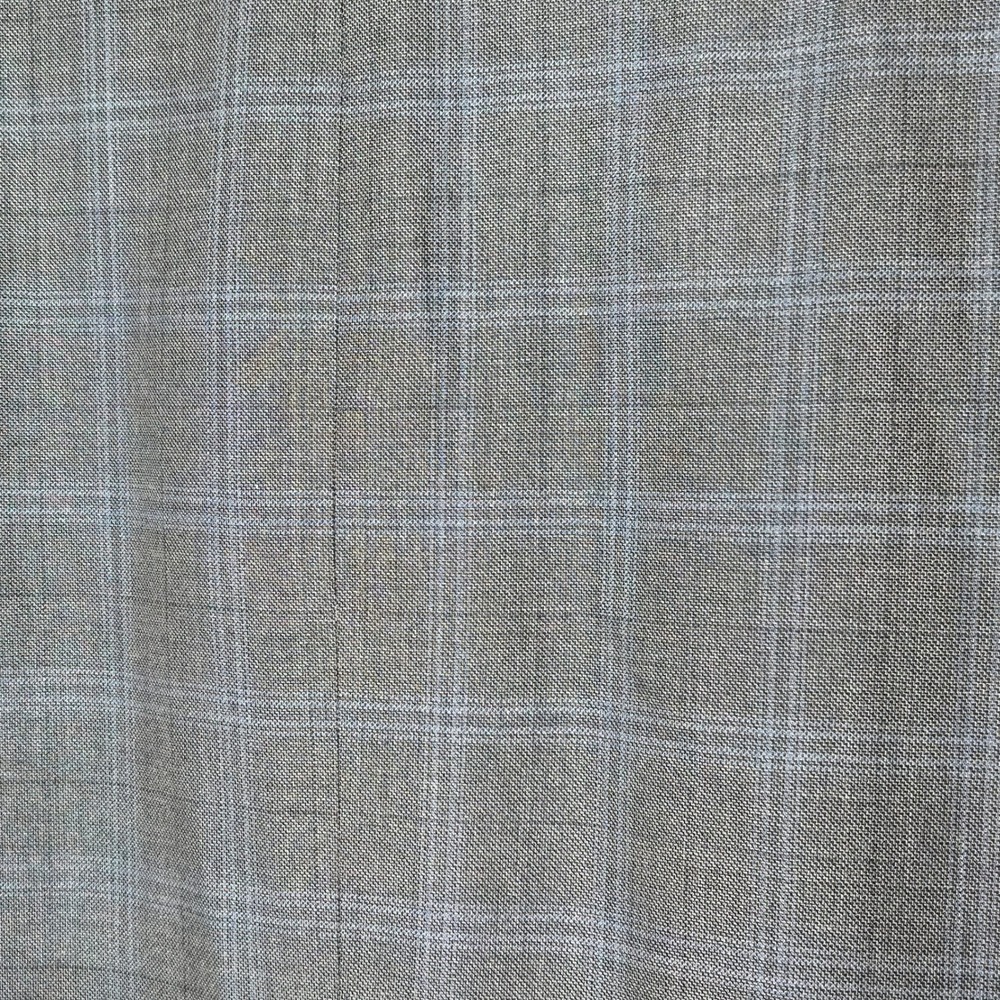 Lauren Ralph Lauren Silk Wool Blazer 50R Grey Blue Plaid Sport Coat Prep Classic - Picture 6 of 9